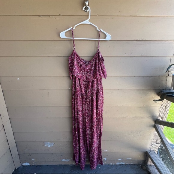 Old Navy Paisley Jumpsuit - Size M - Boho Casual Spring - Picture 1 of 6
